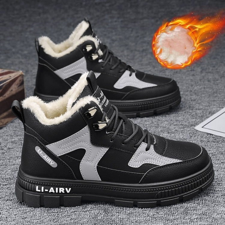 Winter Thickened Velvet Warm Ankle Boots Men Outdoor Subzero | Vibra Cloth