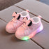 Light-up Shoes Girls Bowknot LED Light-up Shoes Breathable B | Vibra Cloth