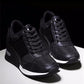 Lacing Sneakers With Platform Heels For Women | Vibra Cloth