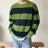 Striped Crewneck Sweater Men&