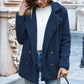 Loose Lapel Fluffy Coat Winter Button Jacket Cardigan | Vibra Cloth