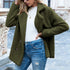 Loose Lapel Fluffy Coat Winter Button Jacket Cardigan | Vibra Cloth