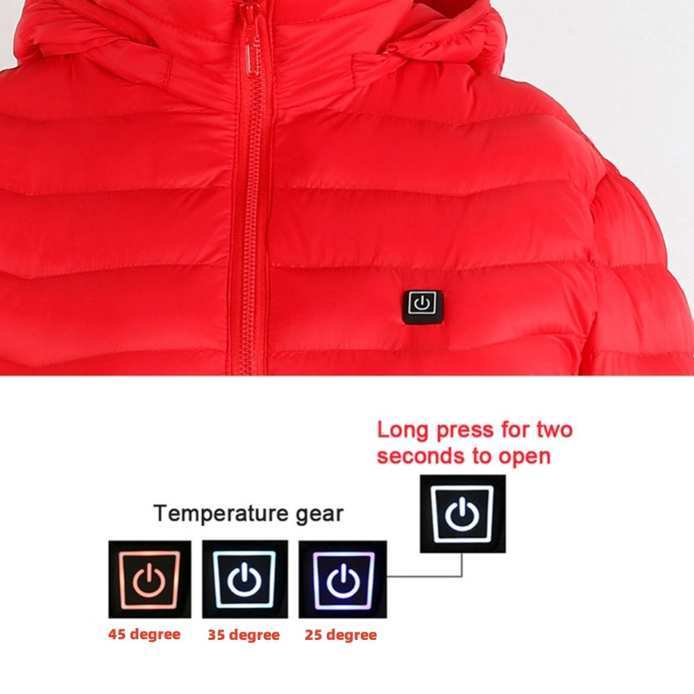 New Heated Jacket Coat USB Electric Jacket Cotton Coat | Vibra Cloth
