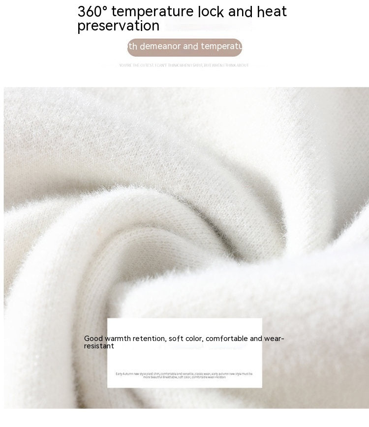 New Half Turtleneck Faux Mink Cashmere Sweater Men | Vibra Cloth