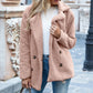 Loose Lapel Fluffy Coat Winter Button Jacket Cardigan | Vibra Cloth