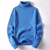 Turtleneck Sweater Men Women Ins Fashion Solid Striped | Vibra Cloth