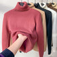 Turtle Neck Winter Sweater Women Elegant Thick Warm Female | Vibra Cloth