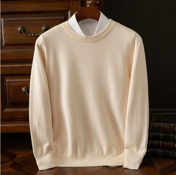 Round Neck Sweater Loose Oversized Knit Sweater | Vibra Cloth
