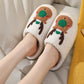 Christmas Shoes Winter Home Slippers Elk Soft Cozy Bedroom | Vibra Cloth