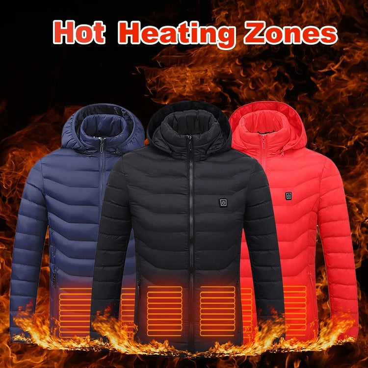New Heated Jacket Coat USB Electric Jacket Cotton Coat | Vibra Cloth