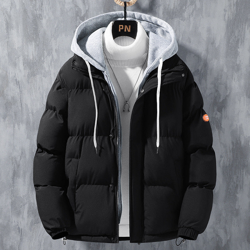 Fashion Hooded Jacket Men Winter Windproof Thickened | Vibra Cloth