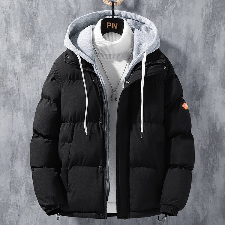 Fashion Hooded Jacket Men Winter Windproof Thickened | Vibra Cloth