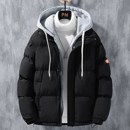 Fashion Hooded Jacket Men Winter Windproof Thickened | Vibra Cloth