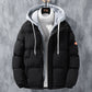 Fashion Hooded Jacket Men Winter Windproof Thickened | Vibra Cloth