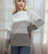 Pullover Knitted Sweater Fashion Round Neck Splicing Knitwea | Vibra Cloth