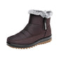 Winter Boot With Side Zipper Fashion Warm Plush Short Shoes | Vibra Cloth