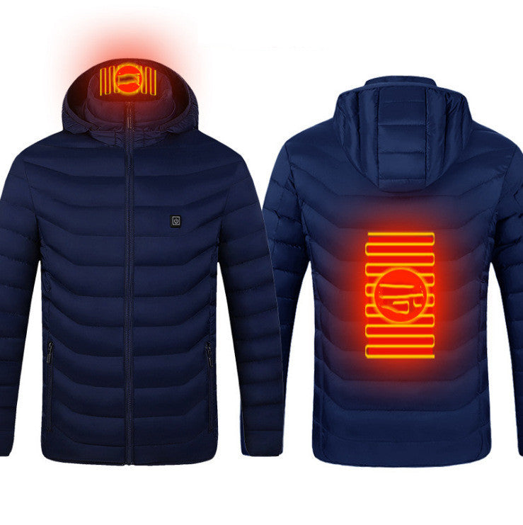 New Heated Jacket Coat USB Electric Jacket Cotton Coat | Vibra Cloth