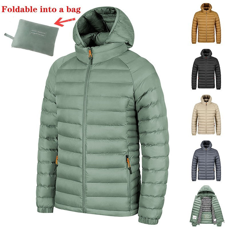 Winter Lightweight Hooded Coat With Pockets Fashion Warm | Vibra Cloth
