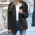 Loose Lapel Fluffy Coat Winter Button Jacket Cardigan | Vibra Cloth