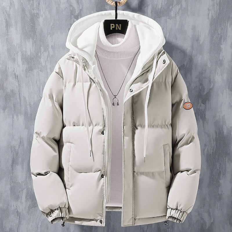 Fashion Hooded Jacket Men Winter Windproof Thickened | Vibra Cloth