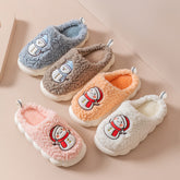 Cute Snowman Slippers Winter Indoor Household Warm Plush | Vibra Cloth