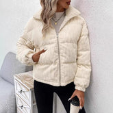 Fashionable Warm Corduroy Jacket Casual Loose | Vibra Cloth