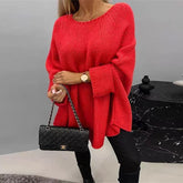 Winter Loose Batwing Sleeve Pullover Sweater Fashion Oversized Knitted | Vibra Cloth