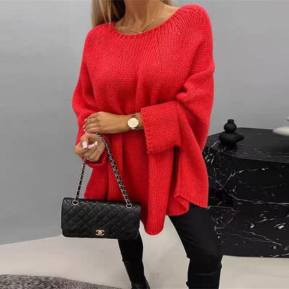 Winter Loose Batwing Sleeve Pullover Sweater Fashion Oversized Knitted | Vibra Cloth