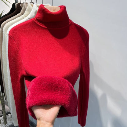 Turtle Neck Winter Sweater Women Elegant Thick Warm Female | Vibra Cloth