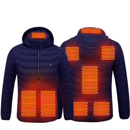 New Heated Jacket Coat USB Electric Jacket Cotton Coat | Vibra Cloth