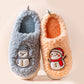 Cute Snowman Slippers Winter Indoor Household Warm Plush | Vibra Cloth