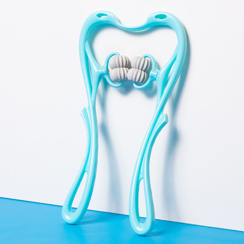 Neck Massager – Multifunctional Six-Wheel Manual Roller | Vibra Cloth