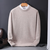 Round Neck Sweater Loose Oversized Knit Sweater | Vibra Cloth
