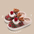 Cute Christmas Elk Plush Slippers Winter Ins Fashion Non-sli | Vibra Cloth