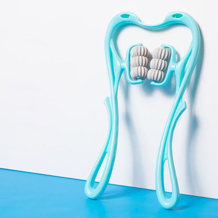 Neck Massager – Multifunctional Six-Wheel Manual Roller | Vibra Cloth