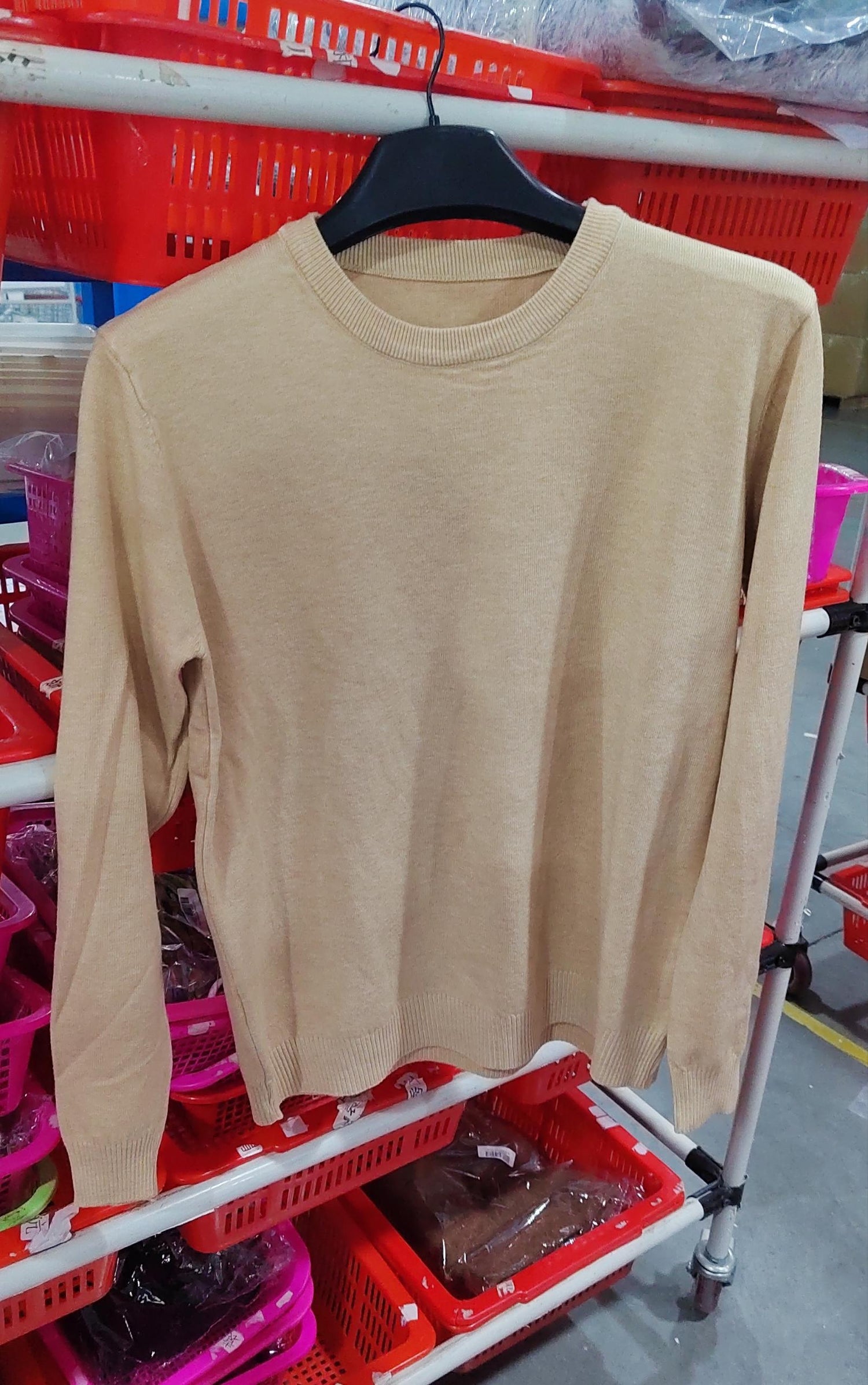 Round Neck Sweater Loose Oversized Knit Sweater | Vibra Cloth