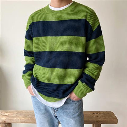 Striped Crewneck Sweater Men&
